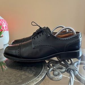Allen Edmonds Lexington Dress Shoes Cap Toe Black Leather Mens Size 9‎ D